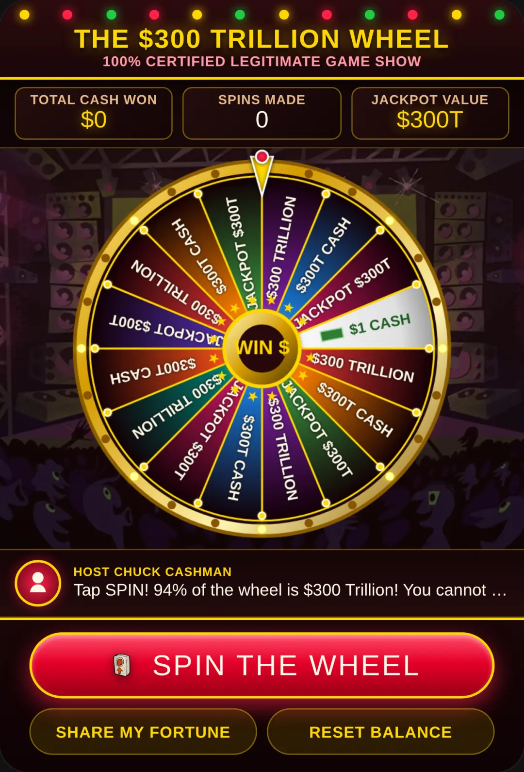 The $300 Trillion Wheel cover