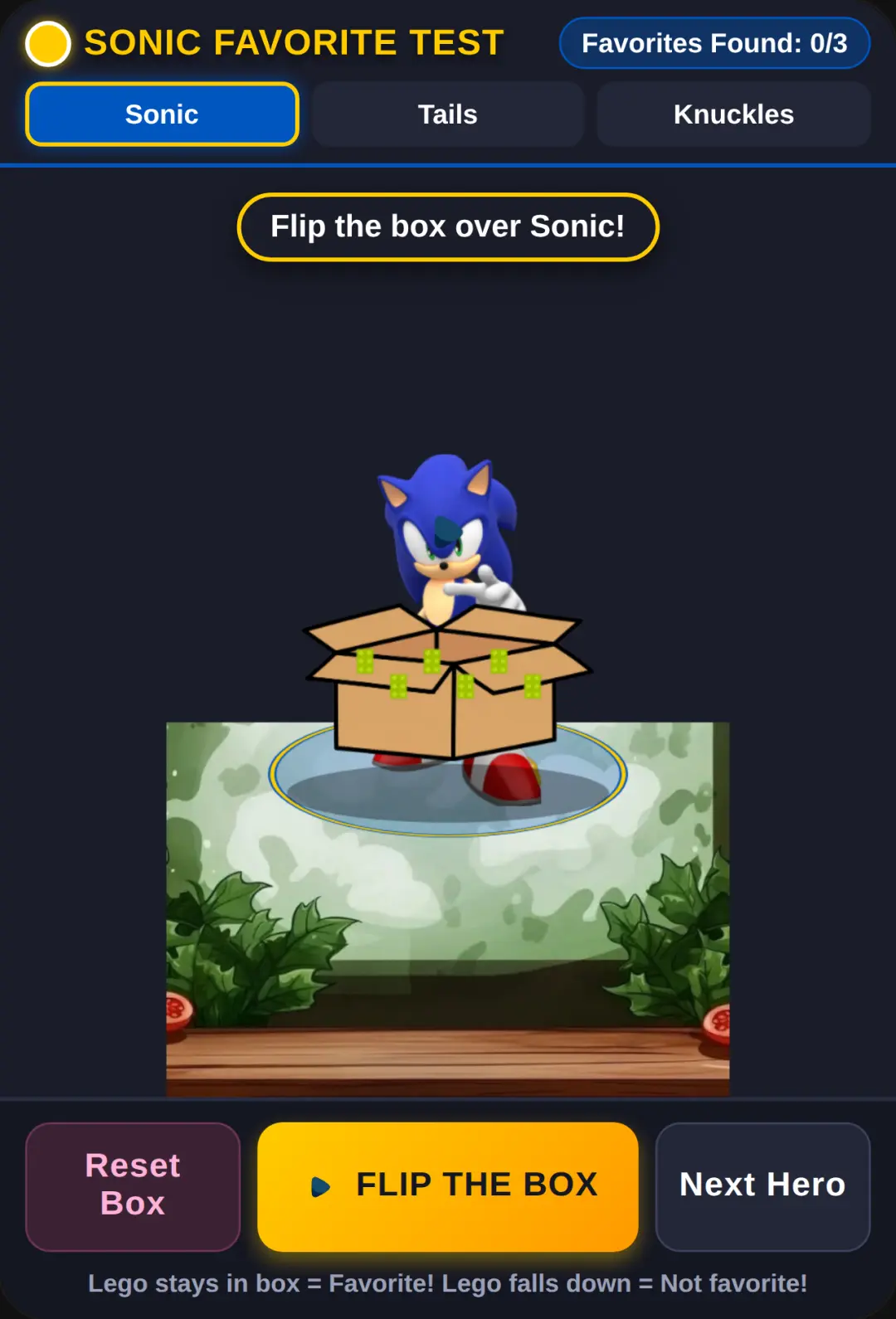 Flip the Box - Sonic Favorite Test cover