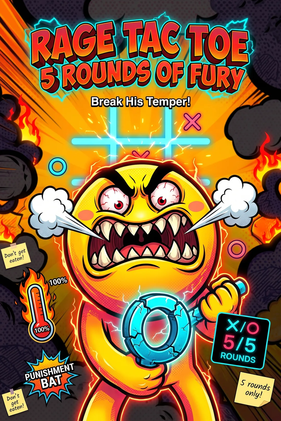 Rage Tac Toe - 5 Rounds of Fury