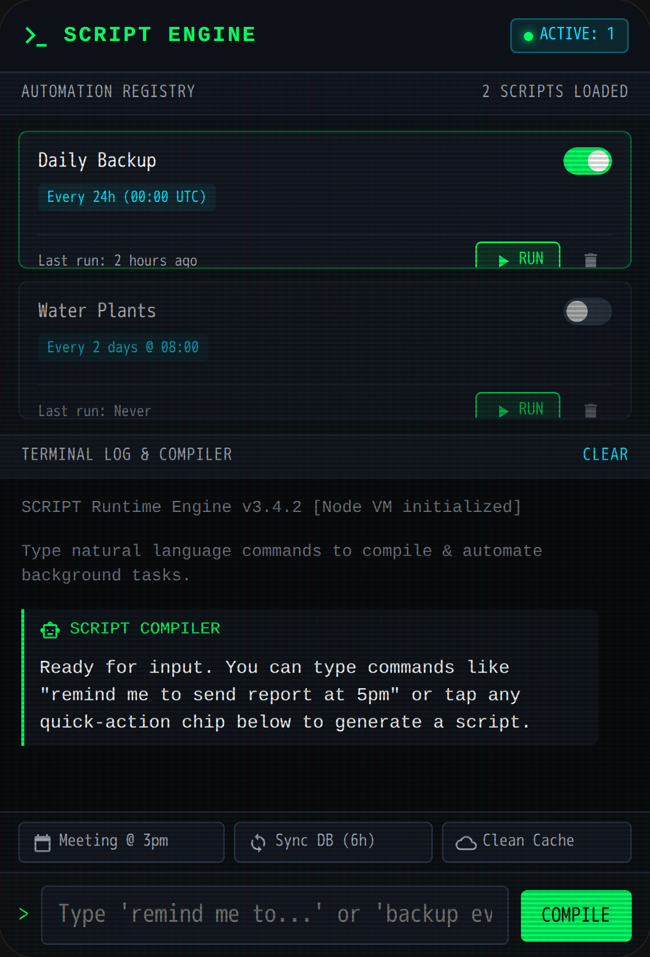 SCRIPT Engine - Automation & Task Manager cover