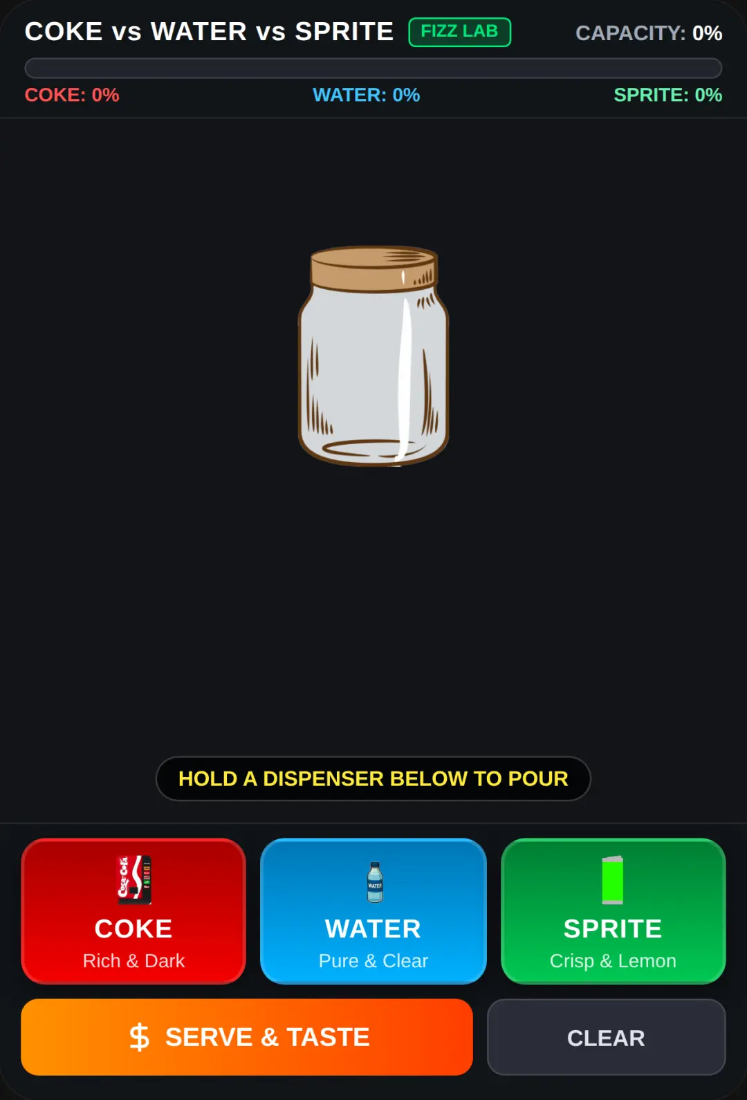 Coke vs Water vs Sprite cover