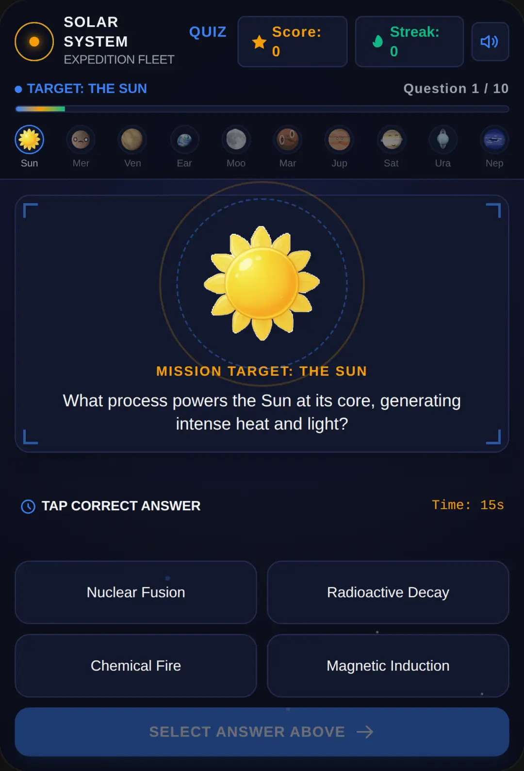 Solar System Quiz cover
