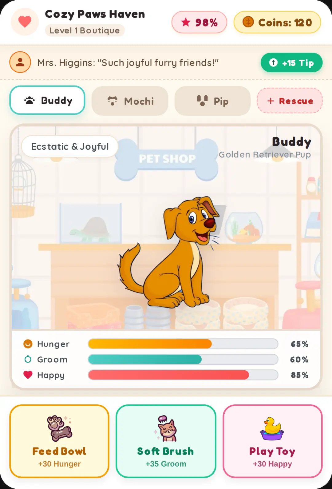 Cozy Paws Pet Shop cover