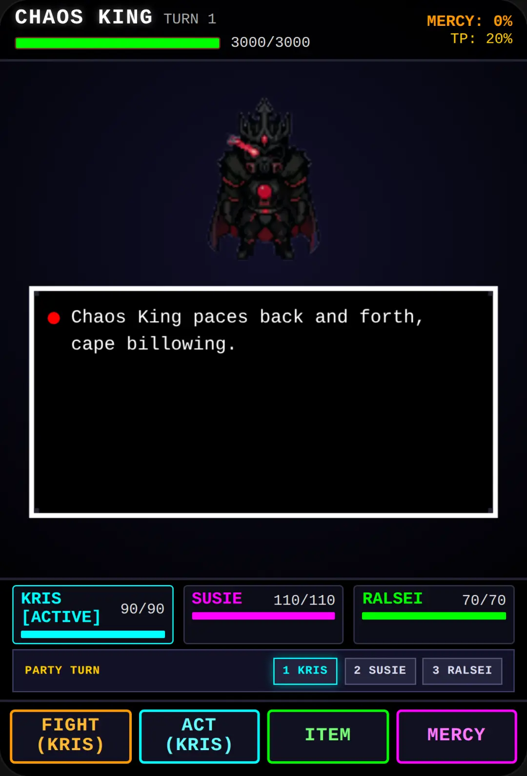 Deltarune - Chaos King Boss Fight cover