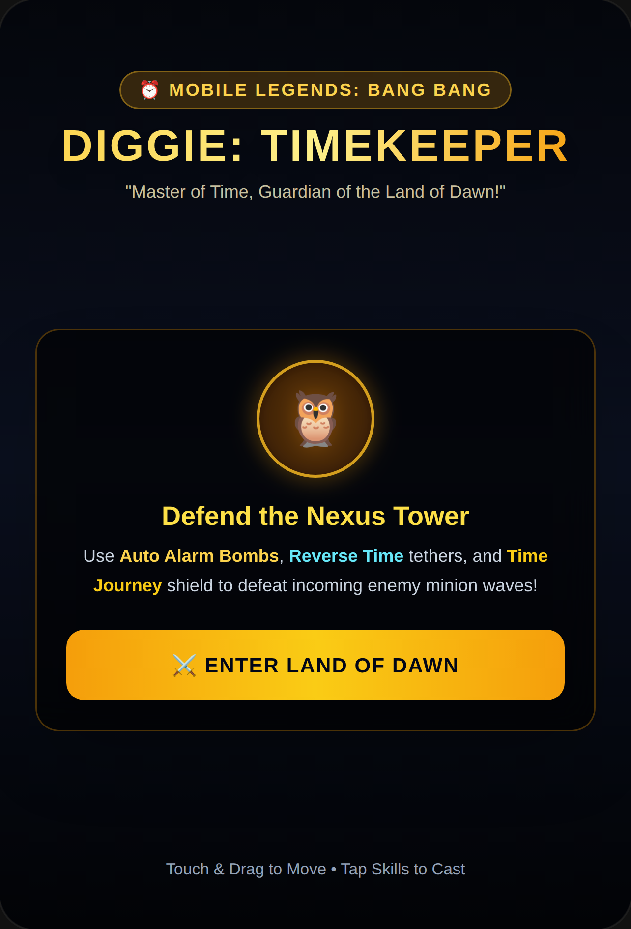 MLBB Diggie: Timekeeper Defender cover