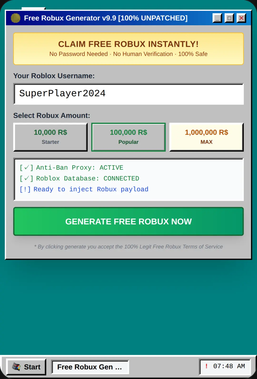 Free Robux simulator cover