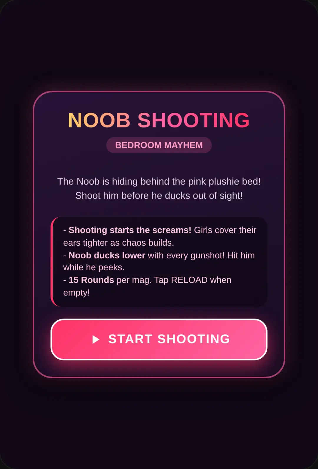 Noob Bedroom Shooting cover