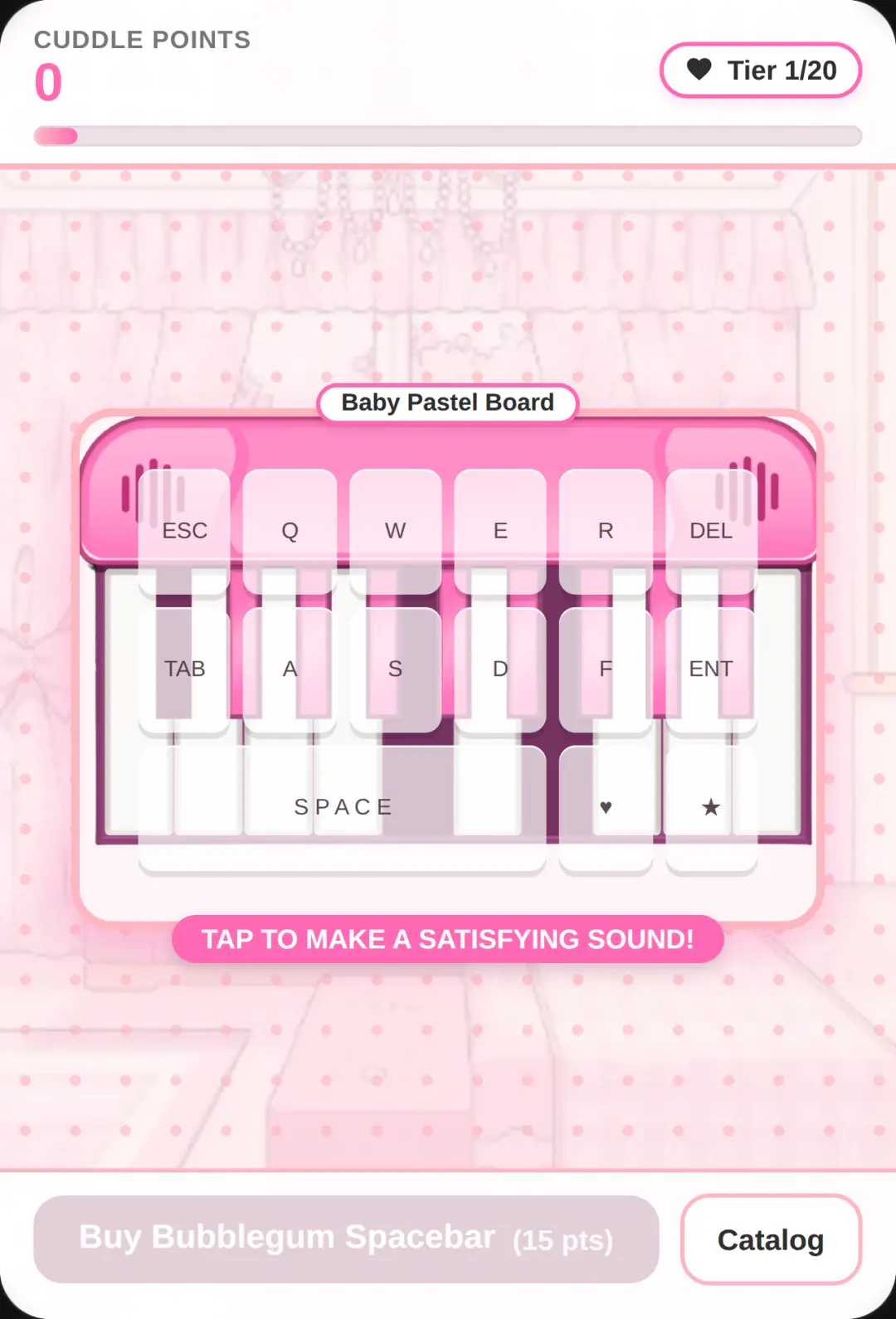 Cute keyboard simulator cover