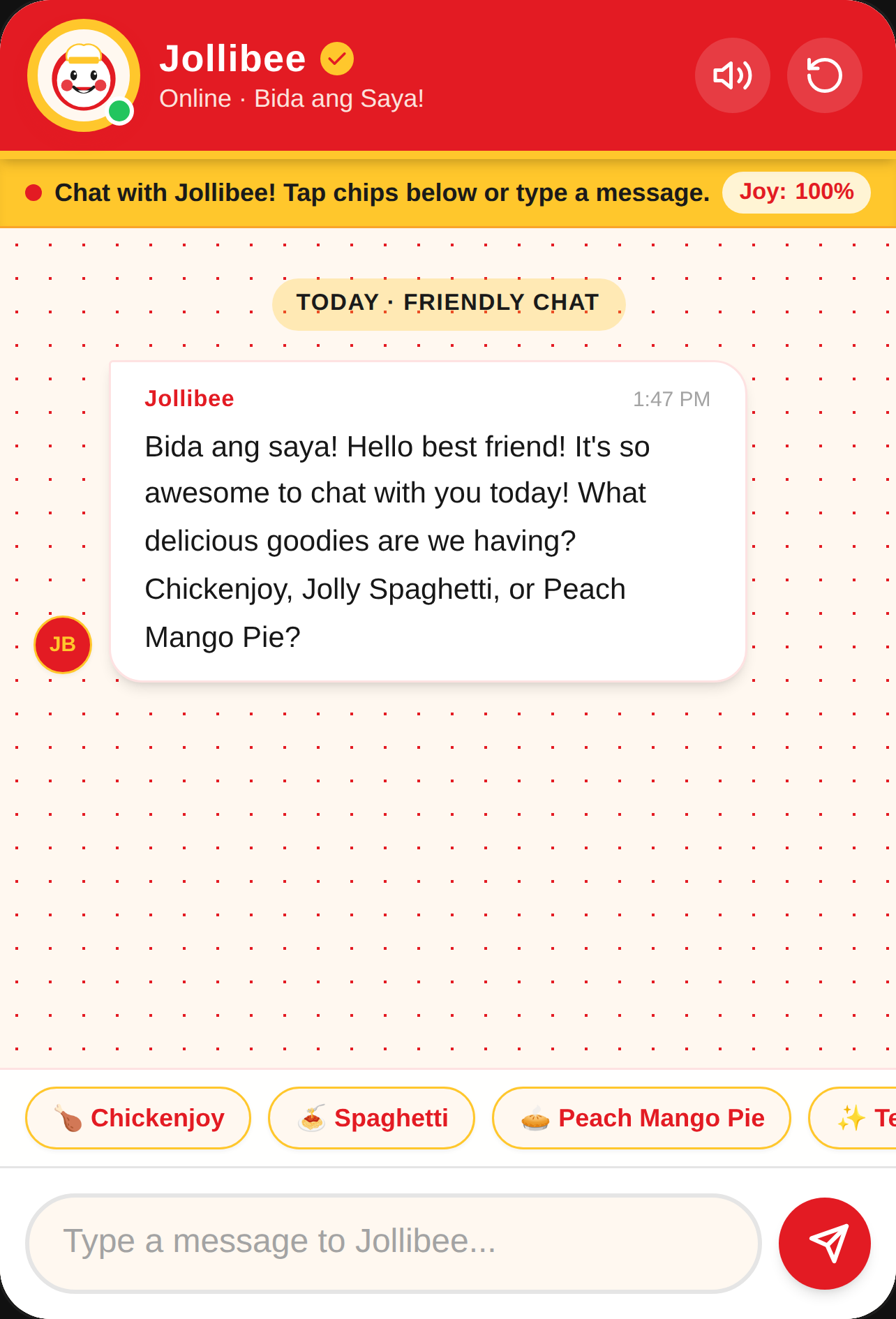 Jollibee Messenger cover