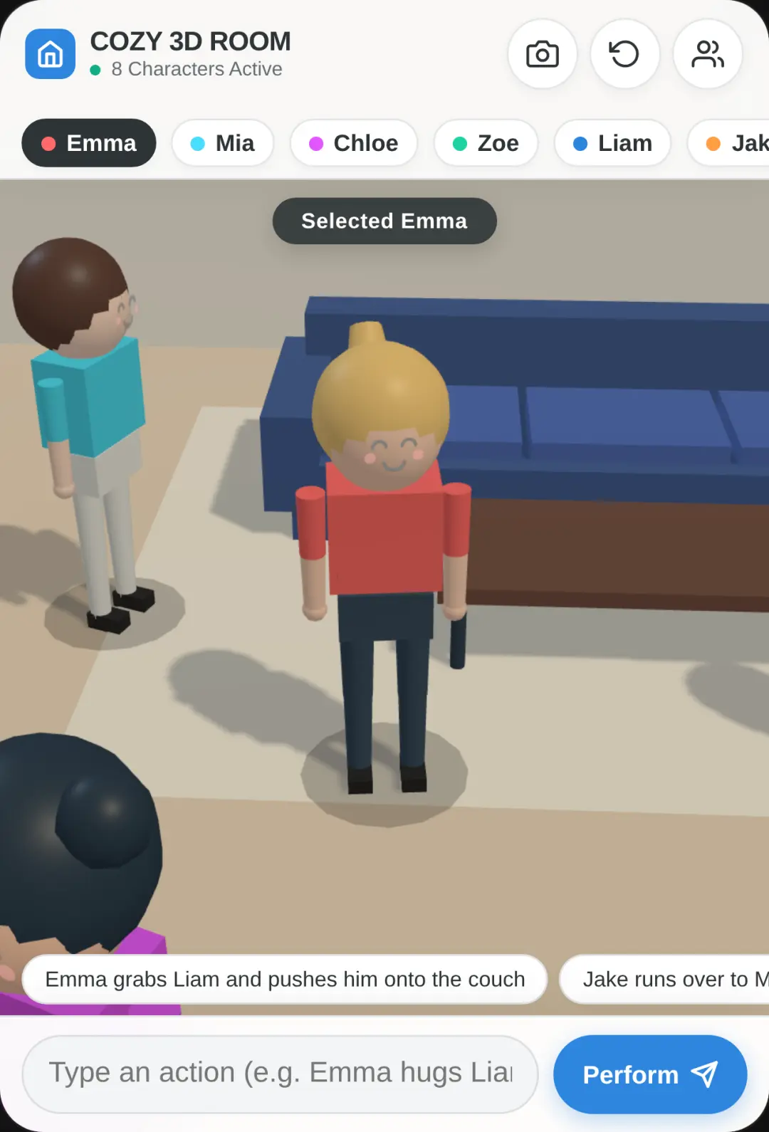 Cozy 3D Character Simulation! Do whatever too the, tbh.. cover