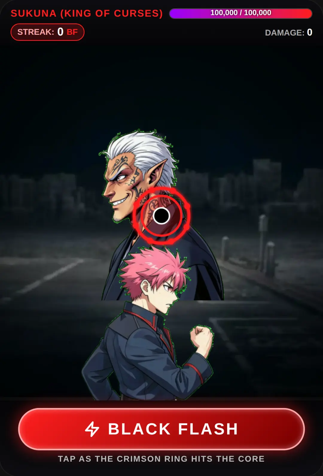 😁😁😁😁 lack Flash: Yuji vs Sukuna cover