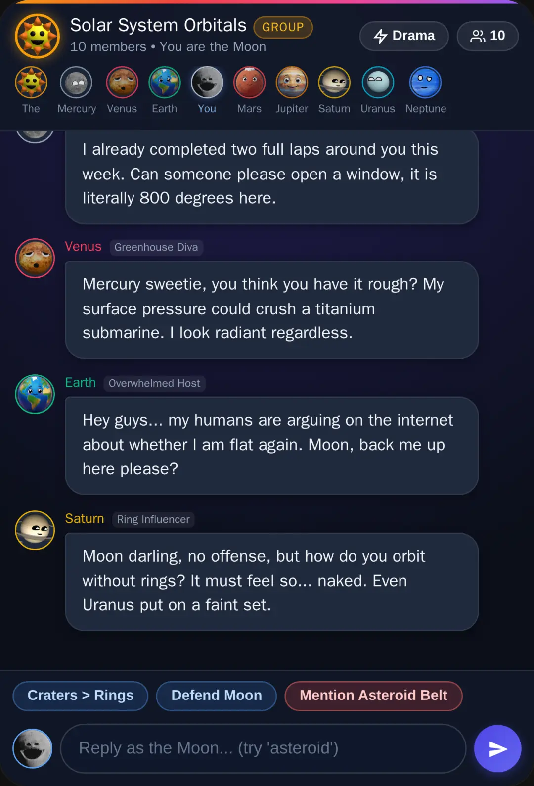 Solar System Group Chat cover