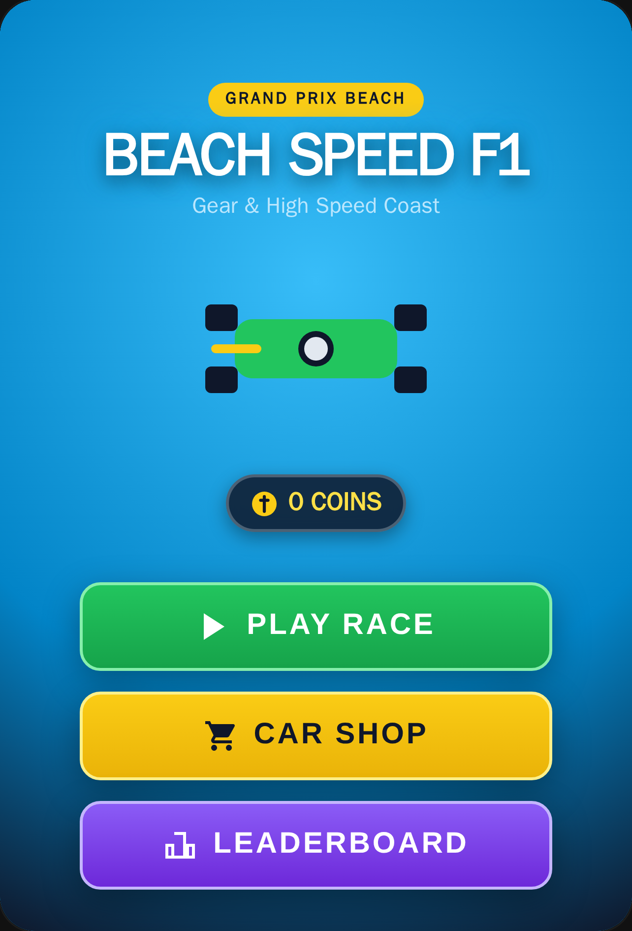 Beach Speed F1 - Manual Gear Racing cover