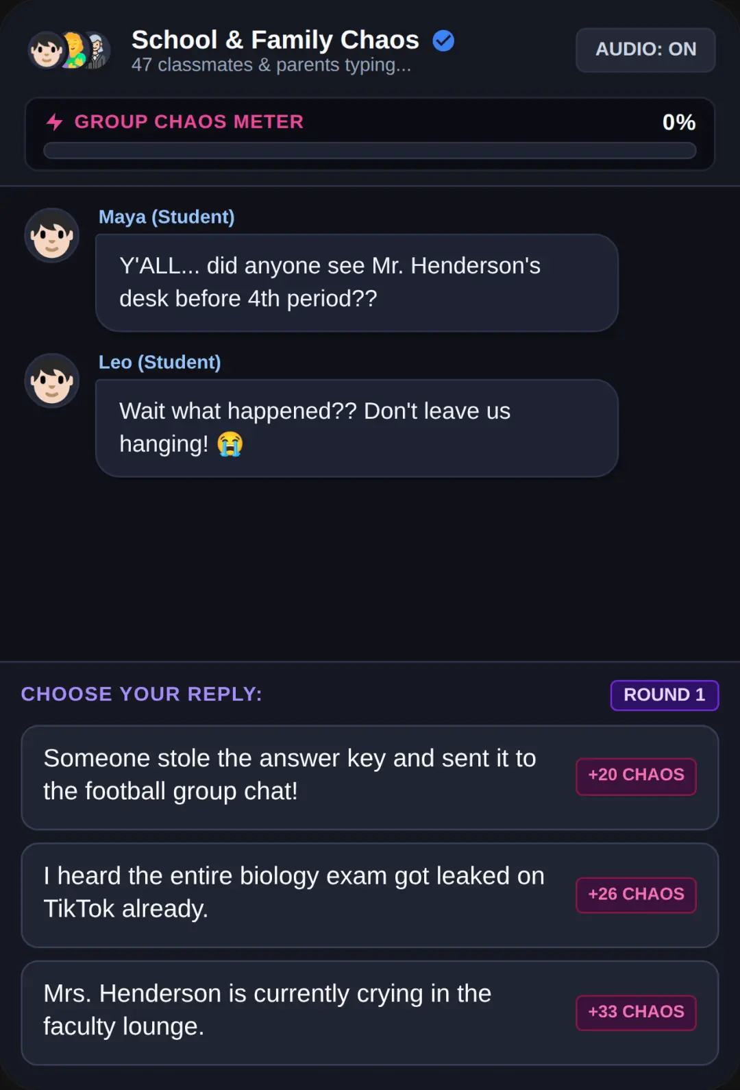 Chat Meltdown: School & Family Gossip cover