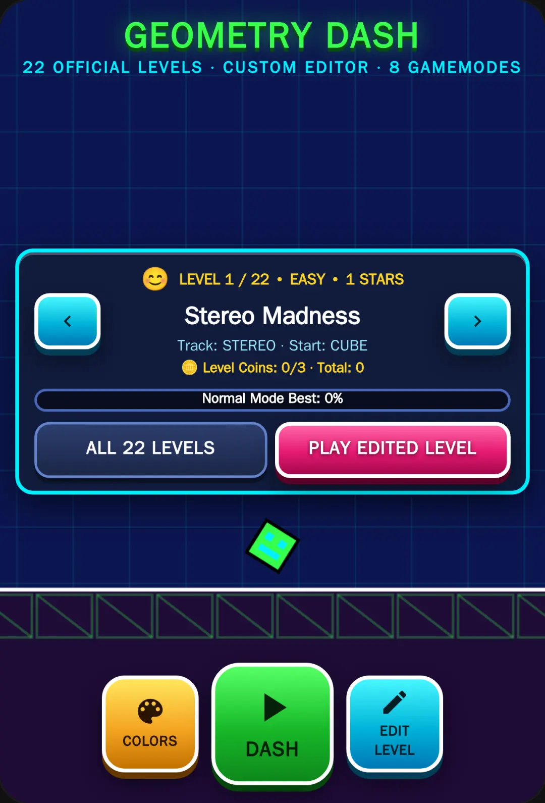 Geometry Dash: Neon Pulse cover