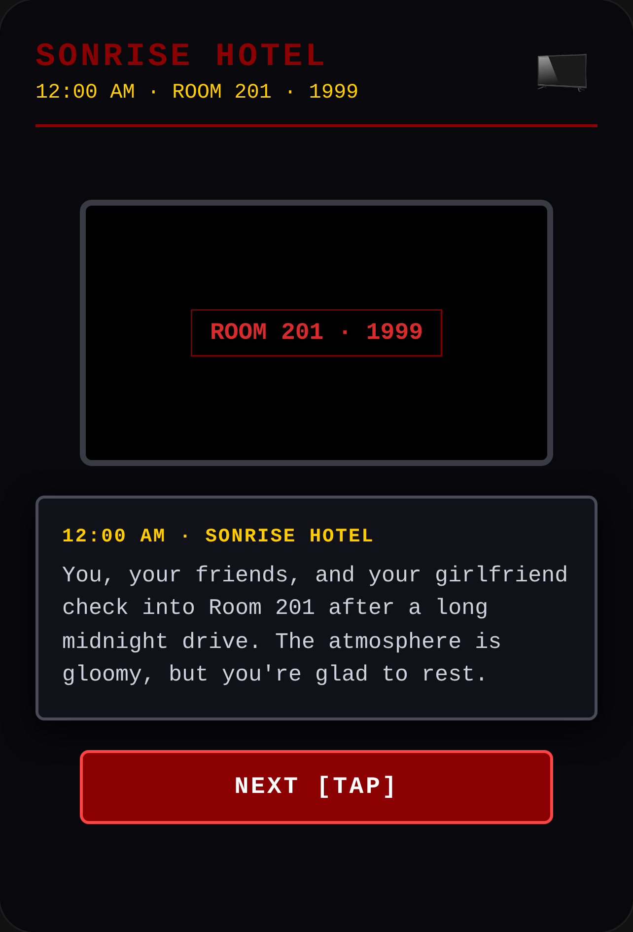 Sonrise Hotel - 1999 Horror 2D cover