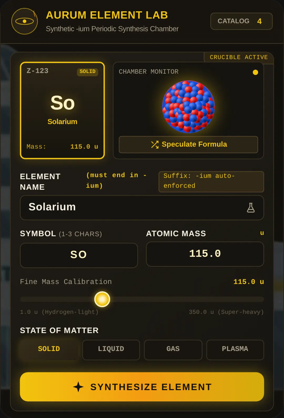 Cool Aurum Lab · Element Synthesizer cover