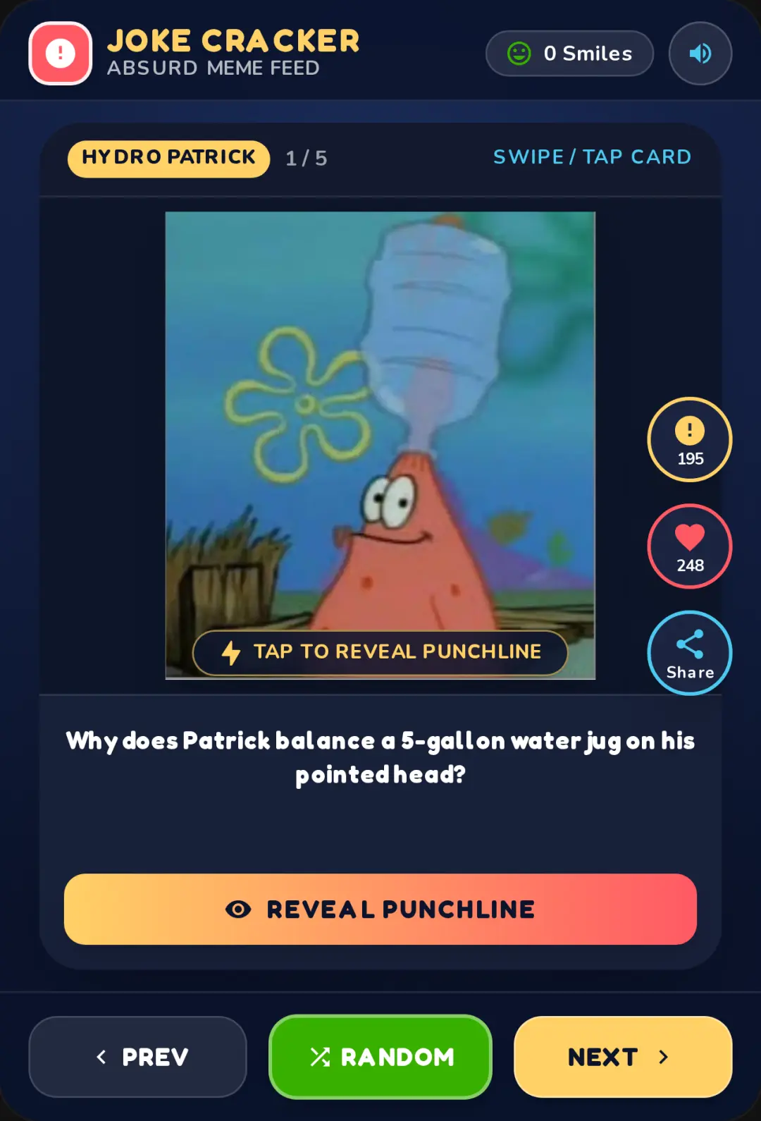 Patrick's Absurd Meme & Joke Feed cover