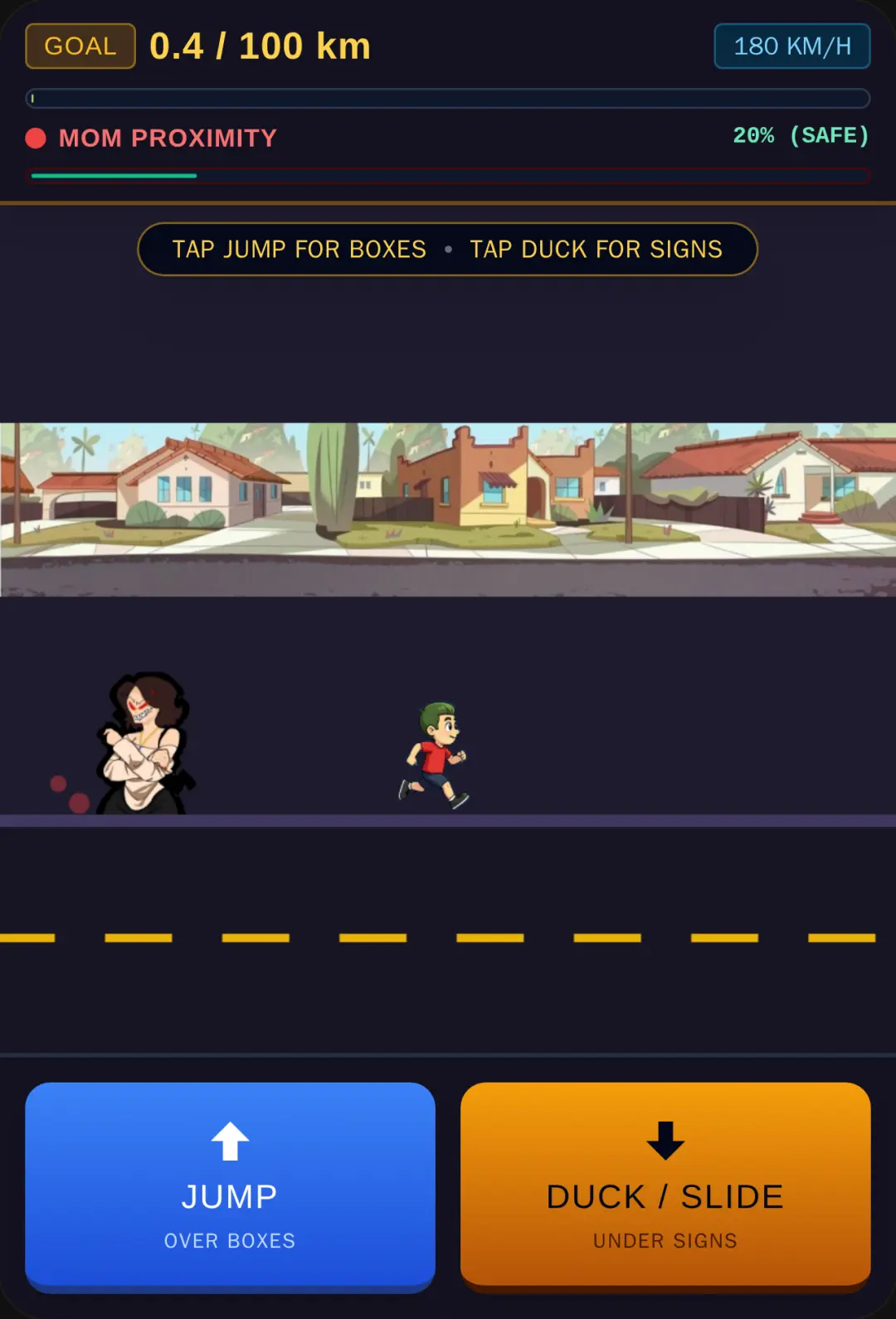 Mom Chase: Escape to Nana 100km cover