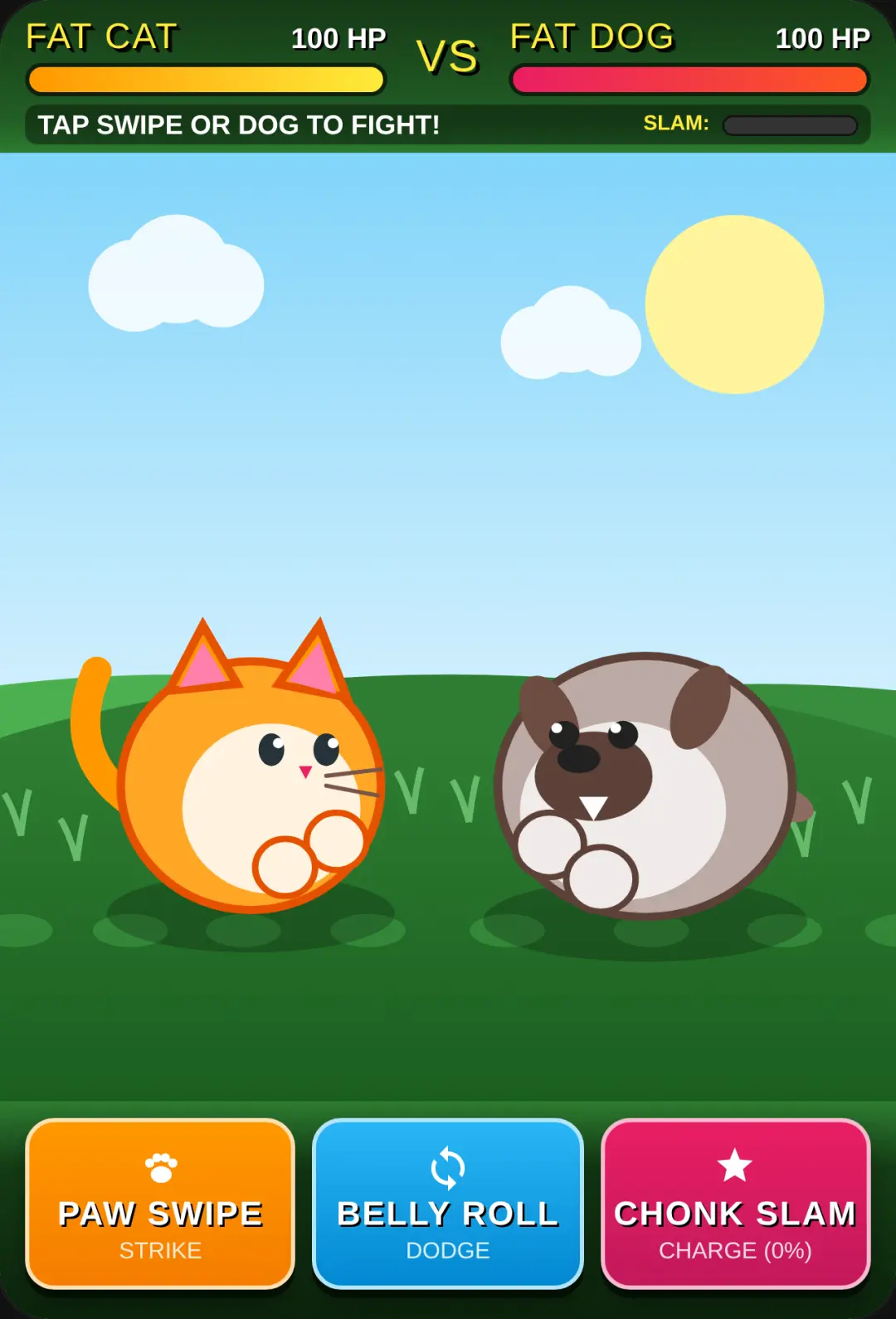 Chubby Brawlers: Cat vs Dog cover