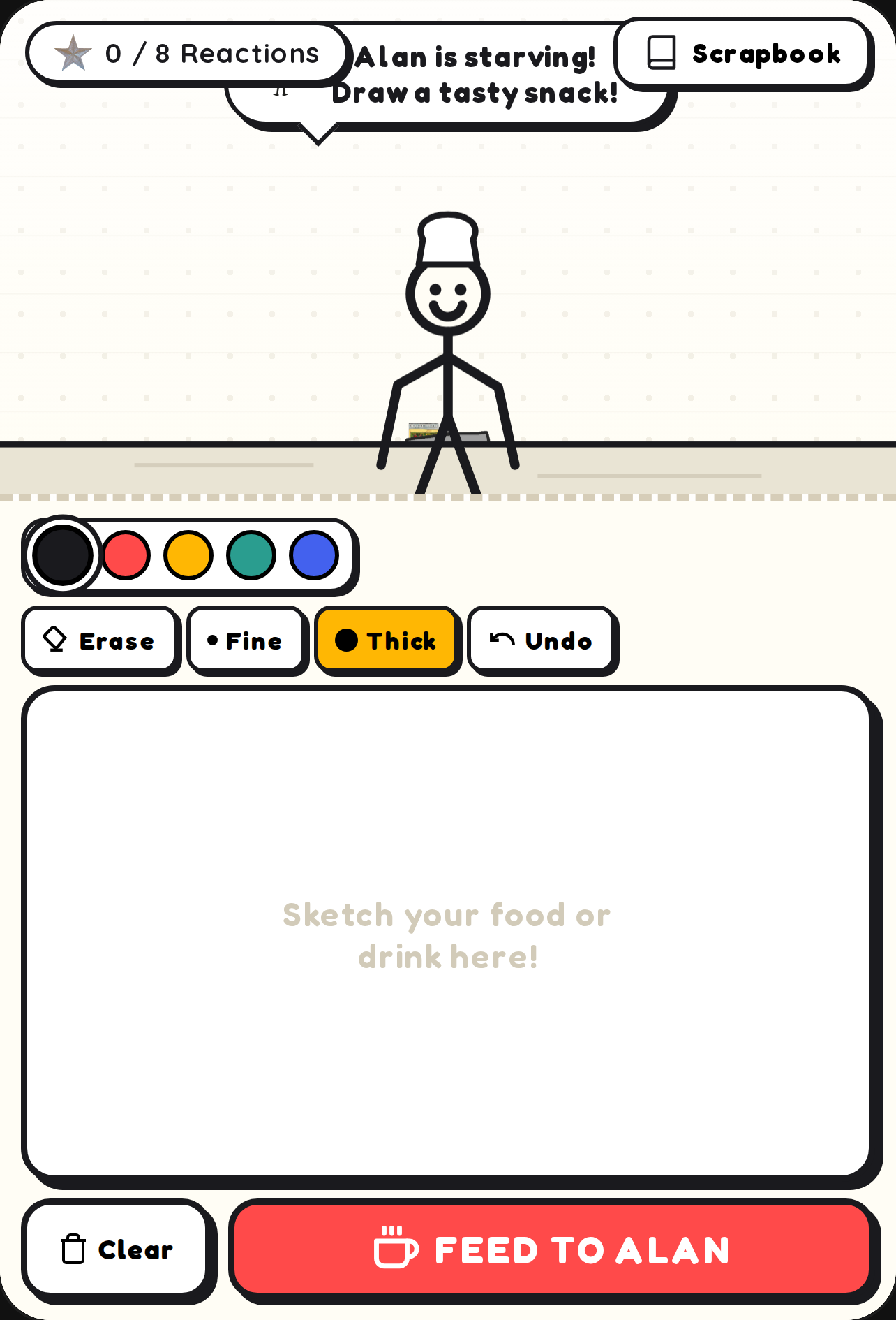 Feed Alan by drawing him food🌭🌭 cover