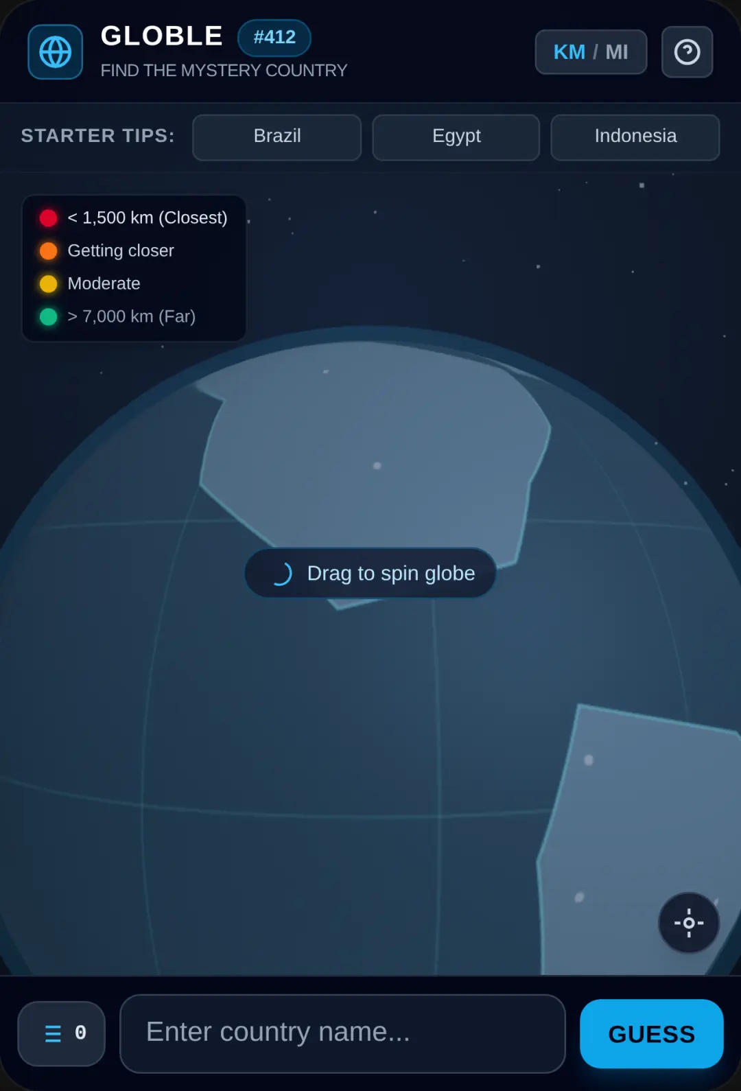 GLOBLE - Daily 3D Globe Mystery Country cover