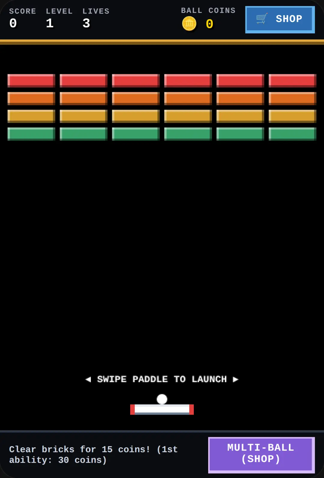 Classic Retro Brick Breaker - Ready to Play cover