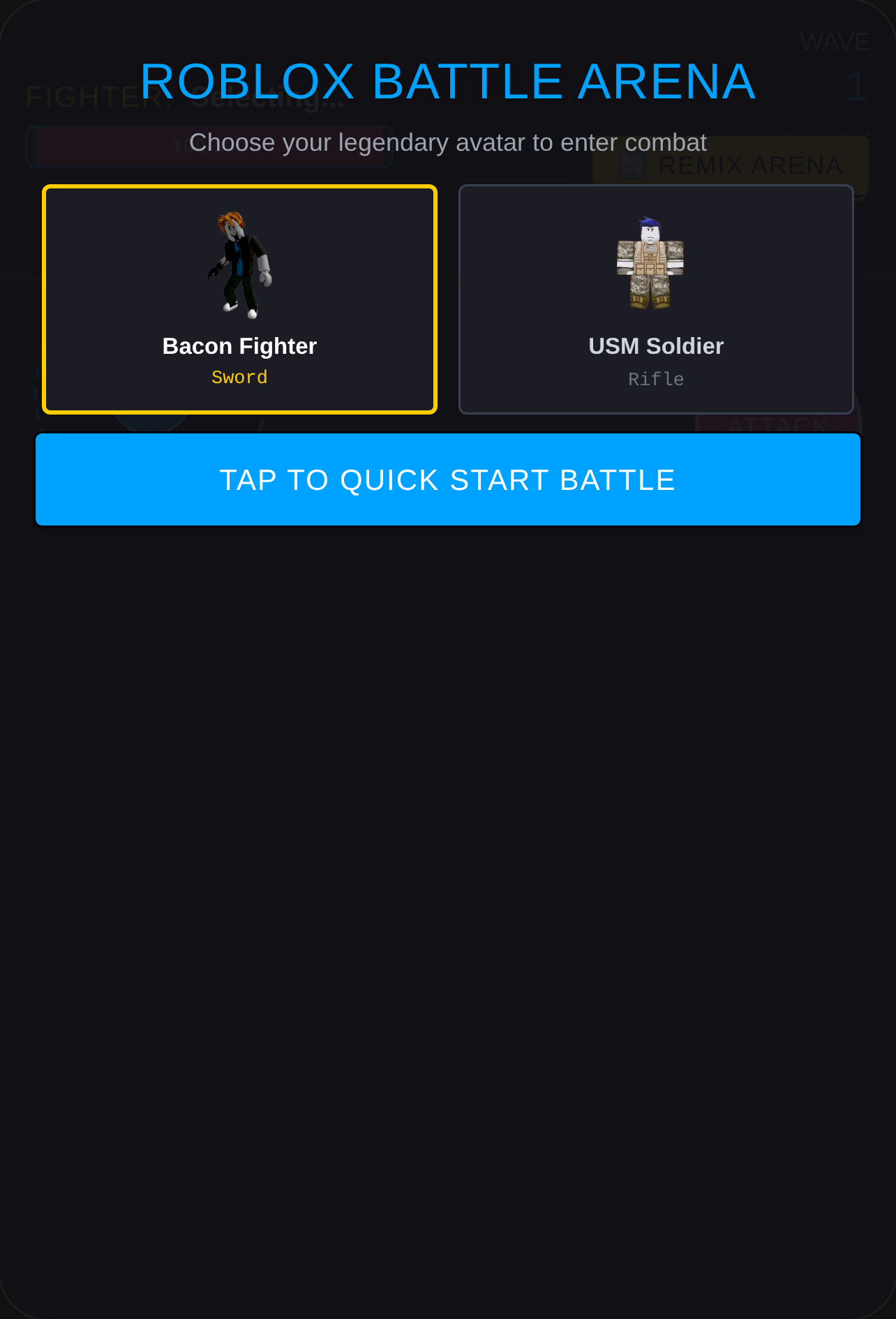 Roblox 3D Character Battle Arena cover