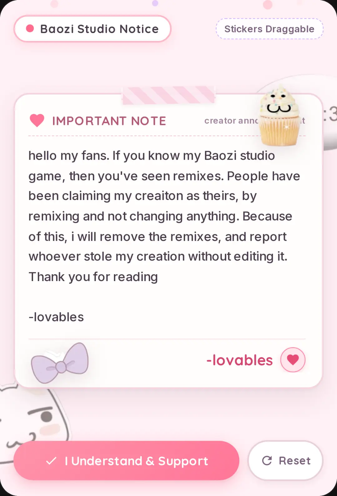 Please read. - lovables cover