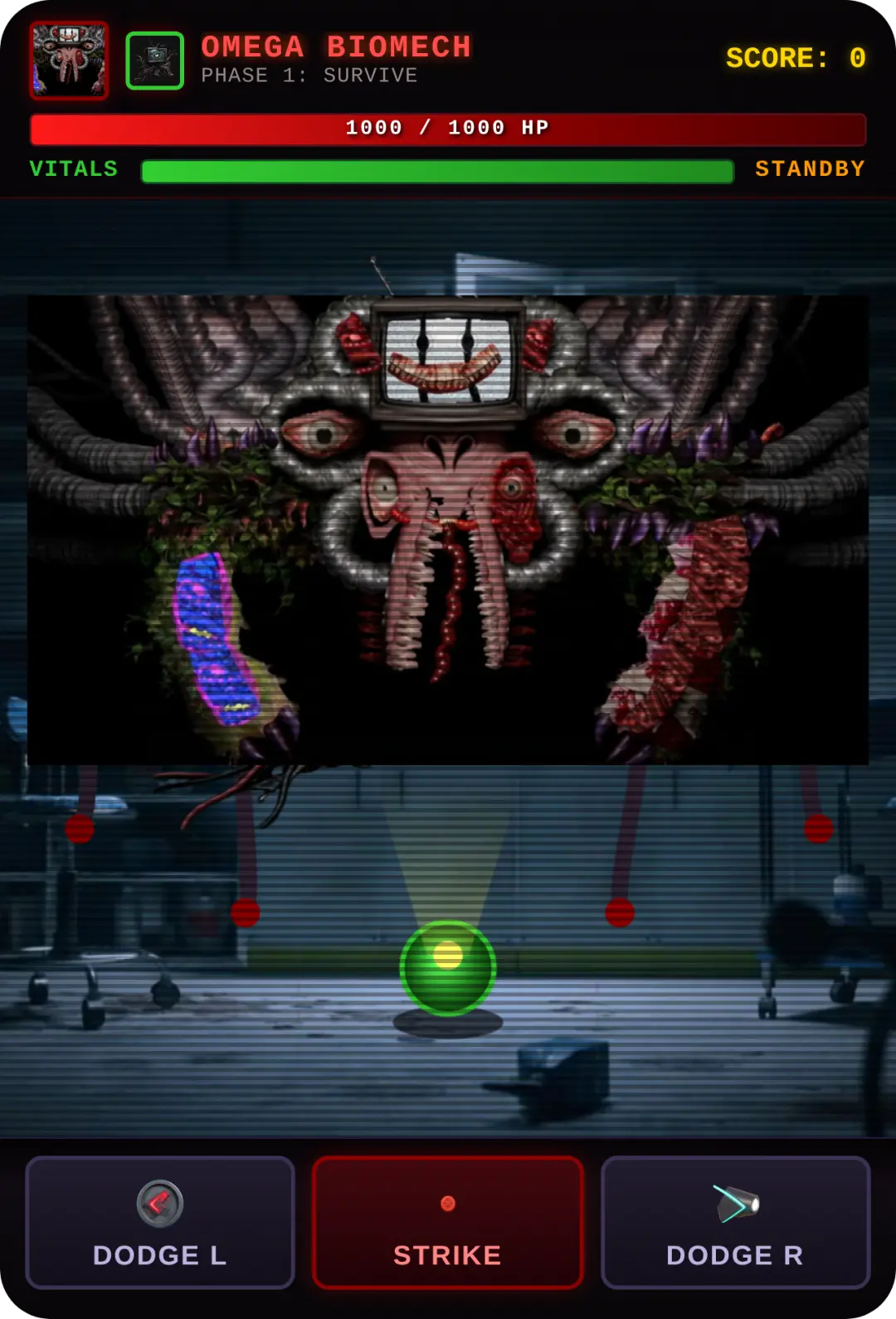 Biomechanical TV Boss Horror cover