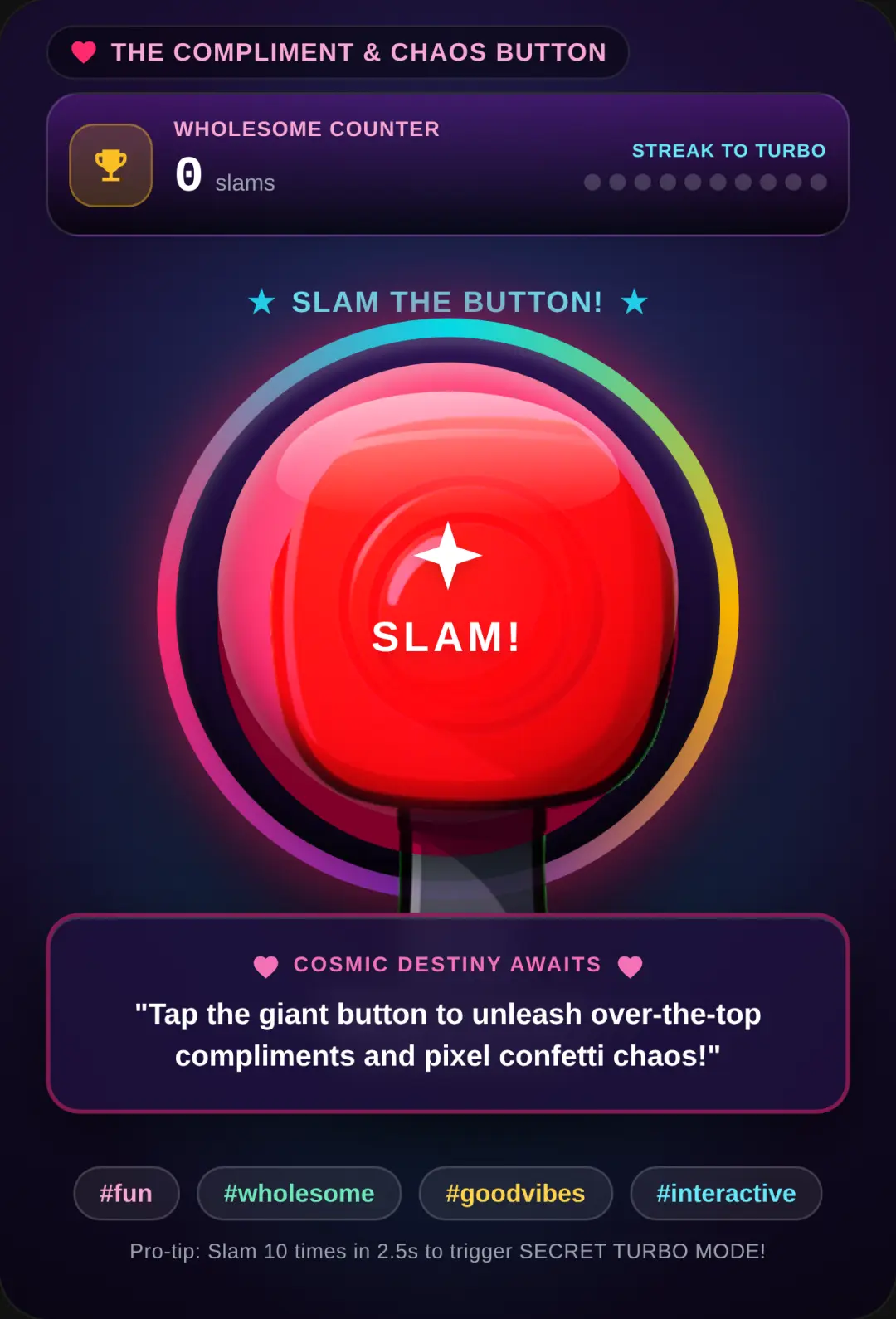 The Compliment & Chaos Button cover