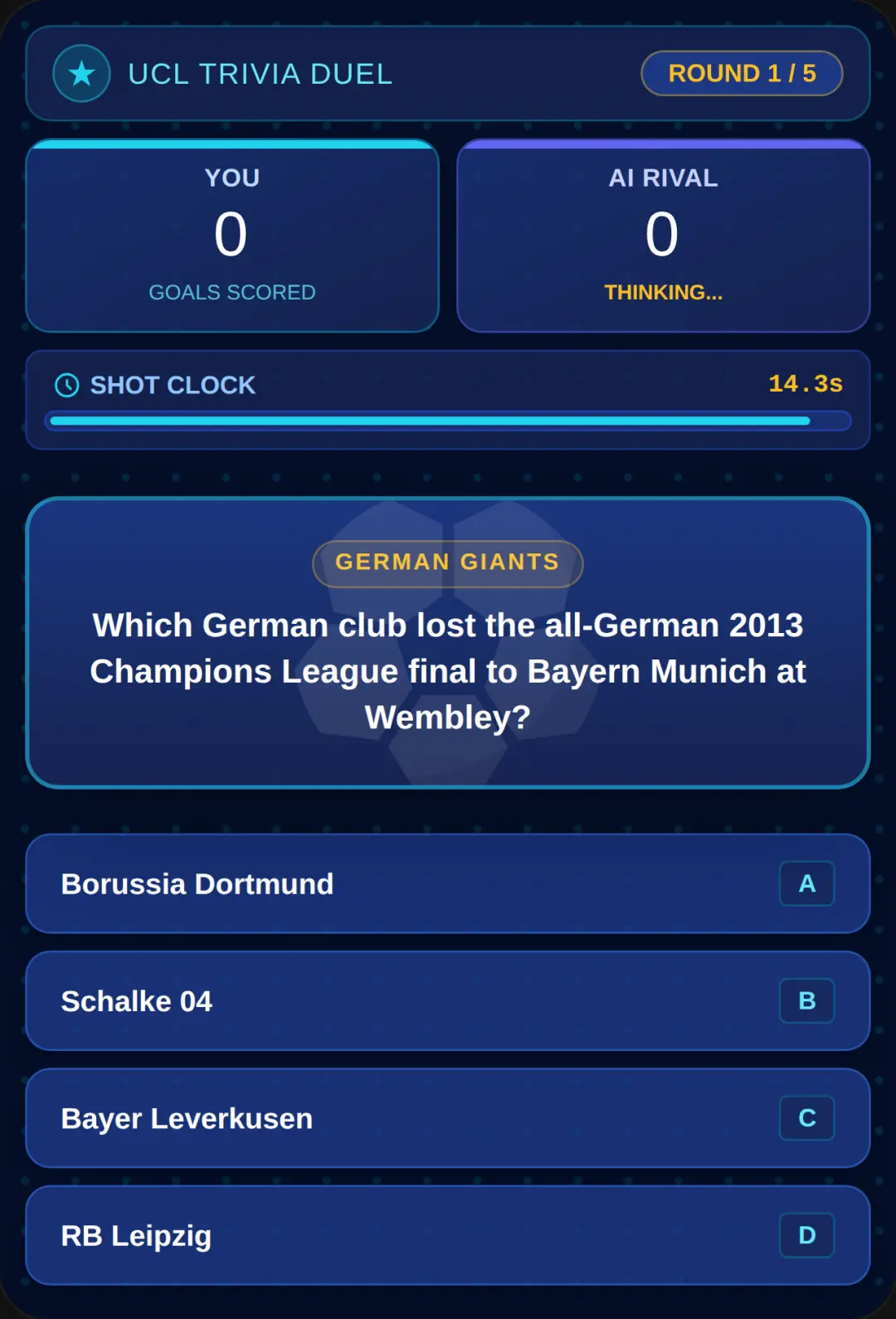 UCL Trivia Duel cover