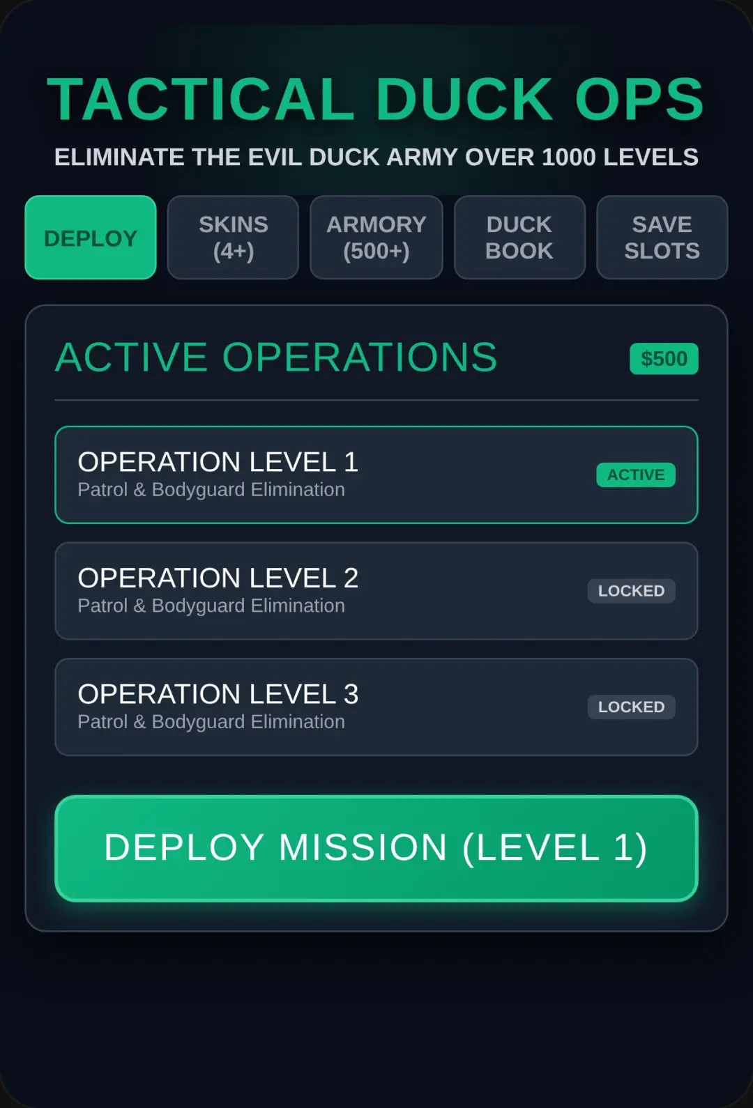 Tactical Duck Ops: 3D Military Sniper cover