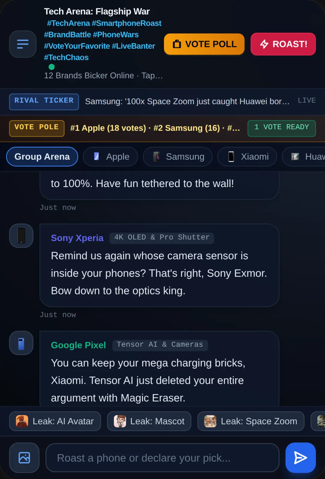 Tech Arena: Smartphone Brand Roast cover