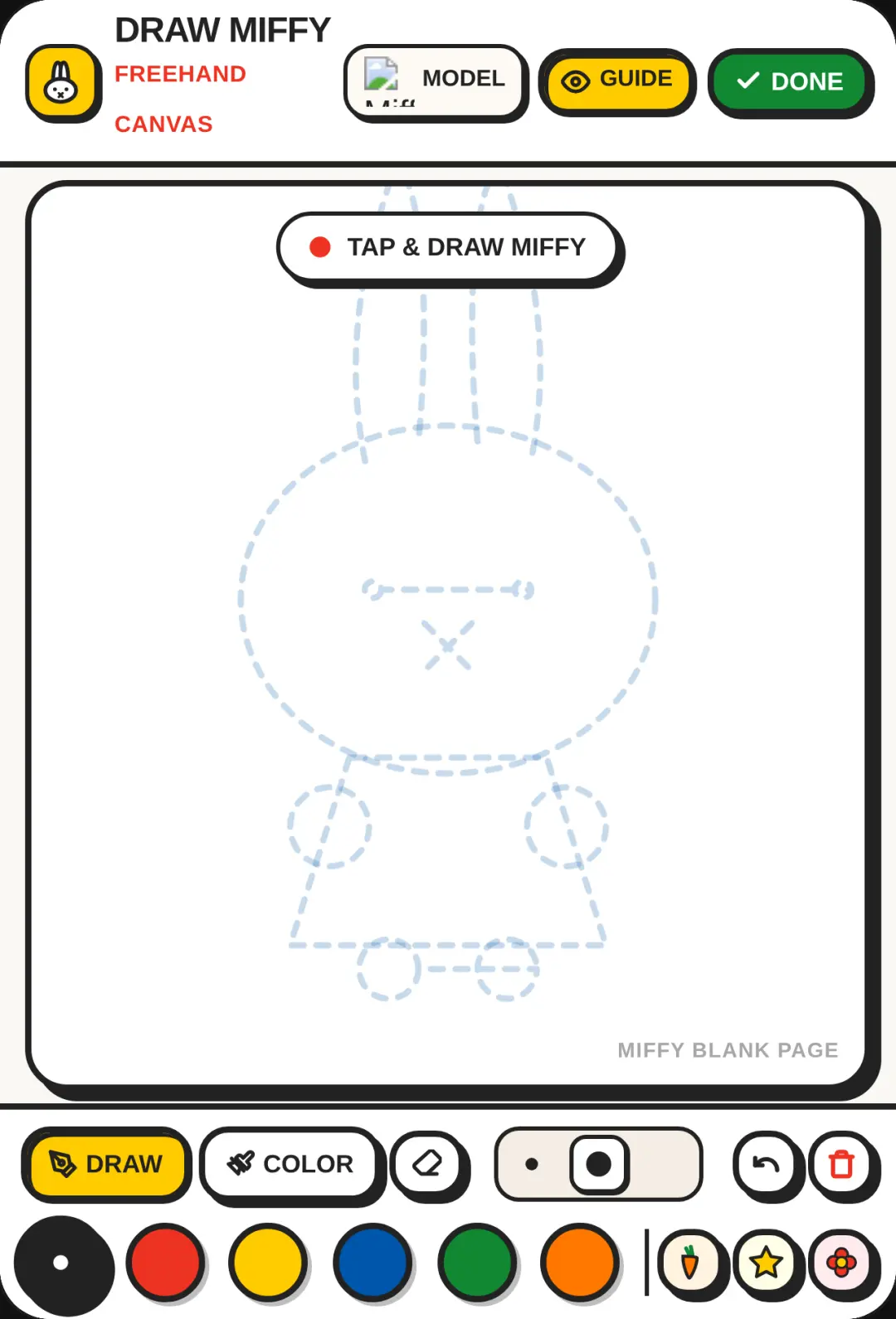 Miffy Draw - The Bunny Drawing Game cover