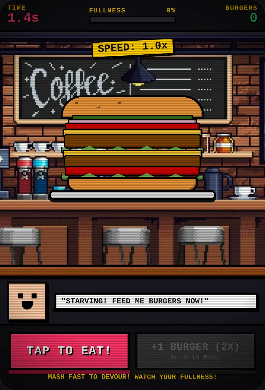 Burger Munch - Retro Pixel Eating Arcade cover