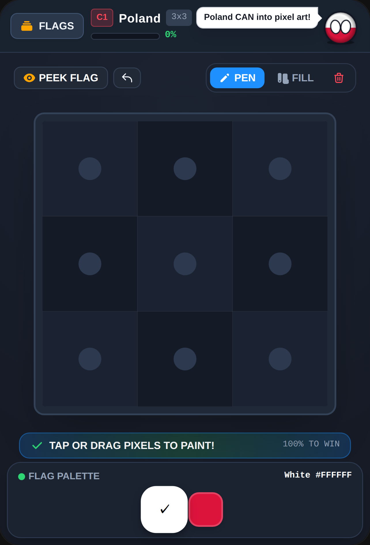 Paint The Flag Pixel Challenge cover