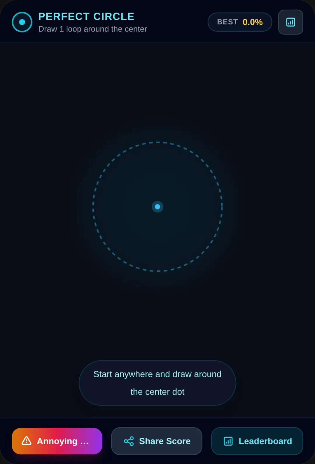 Perfect Circle Challenge:can you beat me, ya Probably could tho cover