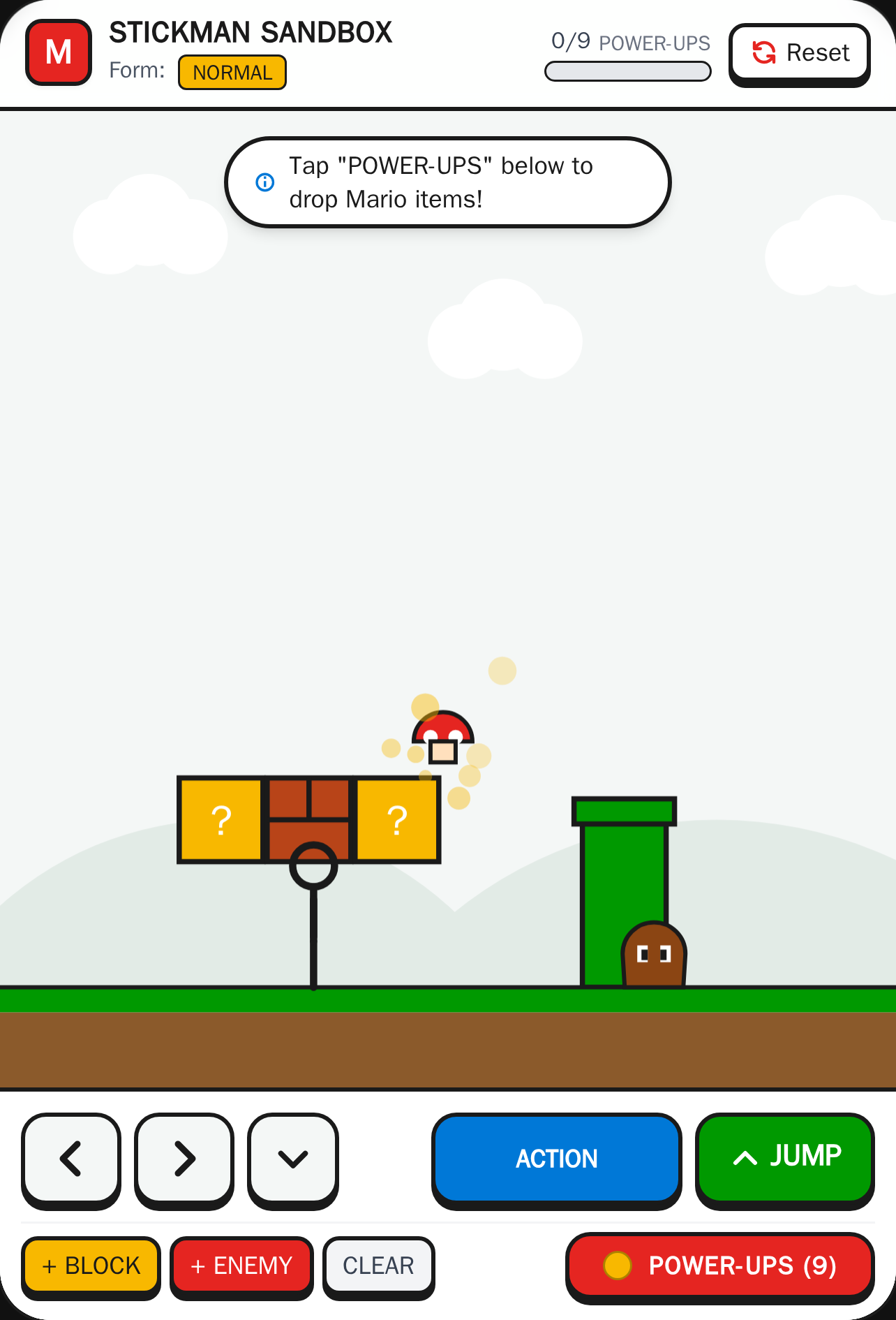 Stickman Mario Power-Up Sandbox cover