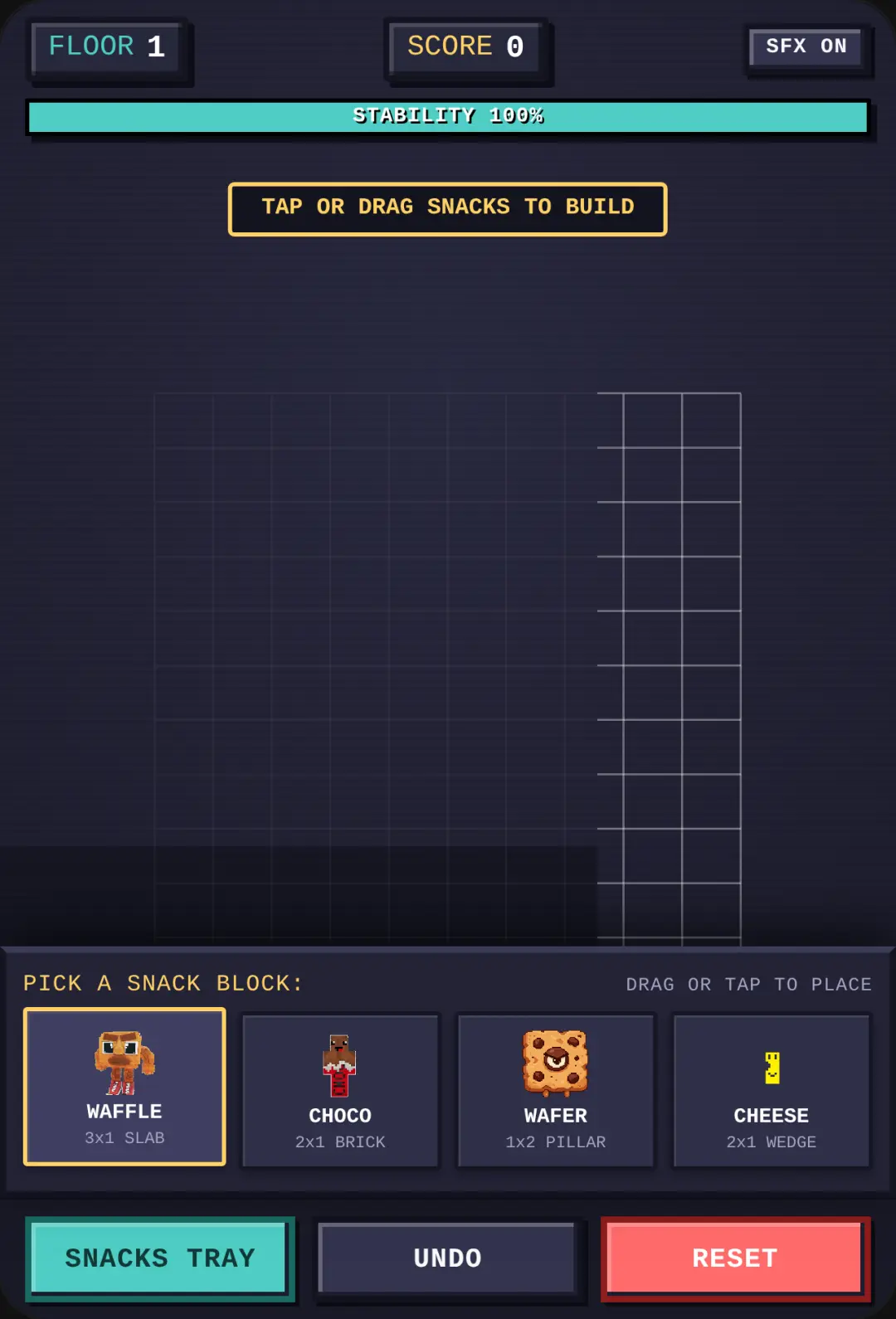 Pixel Snack House Builder mindcraft same game cover