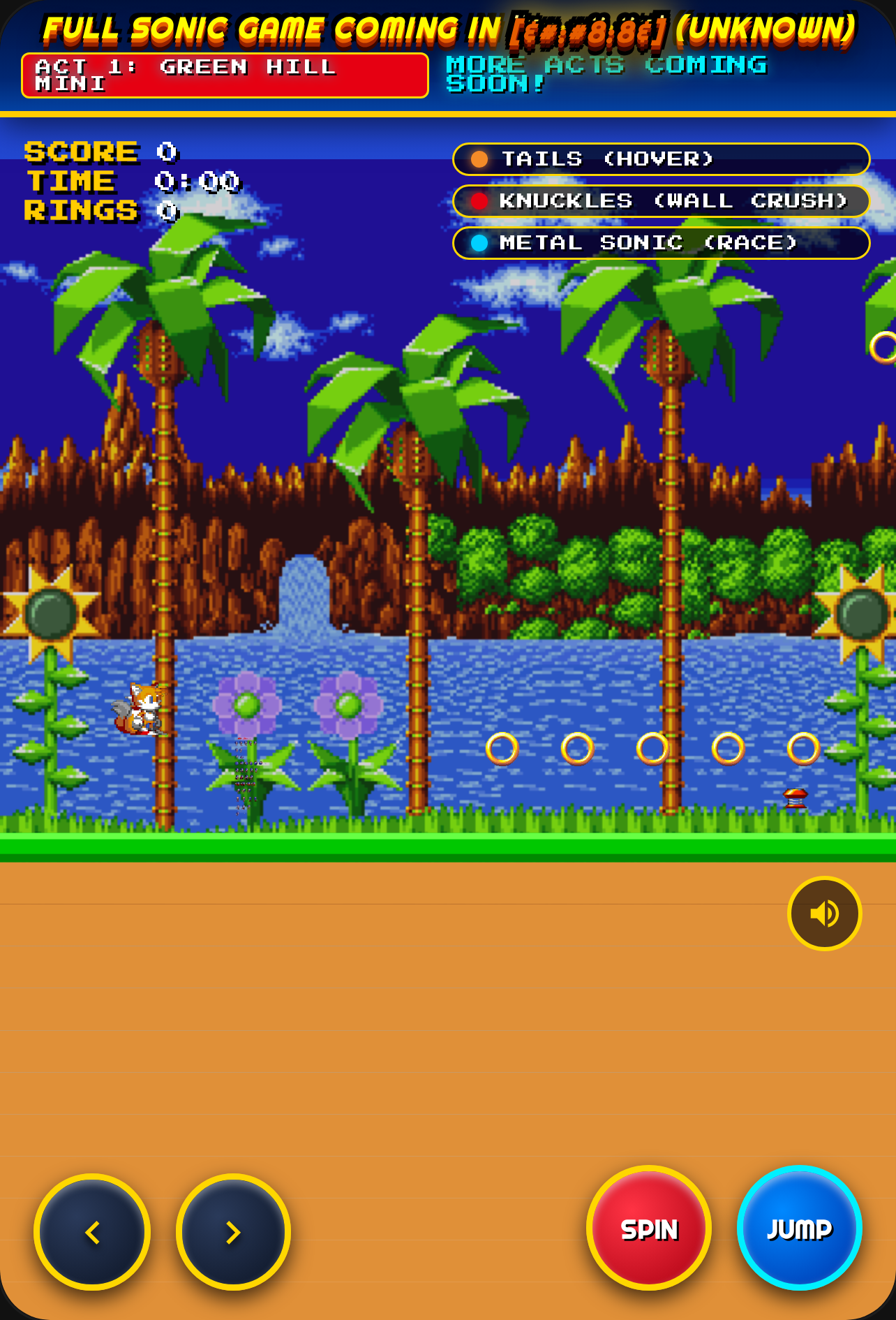 Sonic the Hedgehog - Mini Act Preview "not the preview just a little game for the fact that one is coming cover
