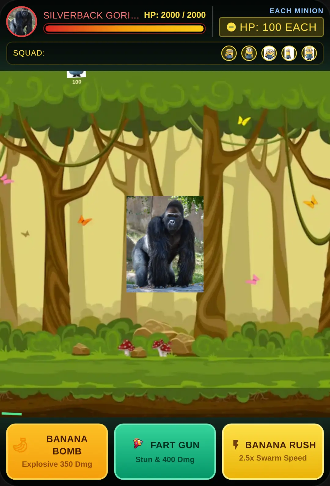 5 Minions vs 1 Gorilla cover