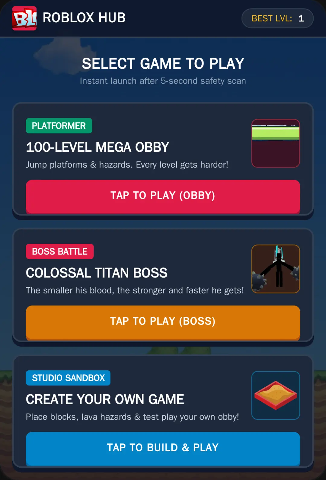 Roblox Game Hub cover