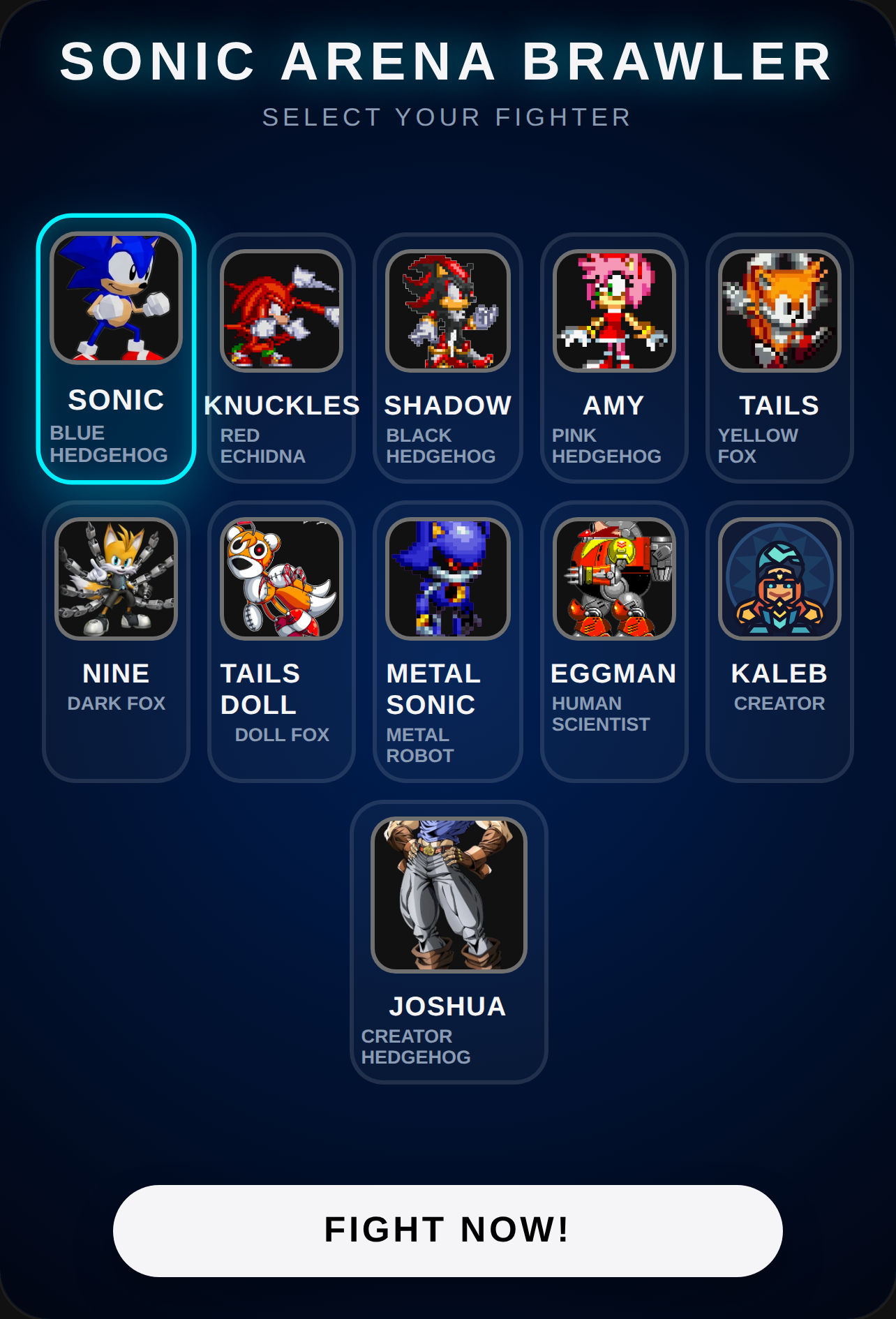 Sonic Genesis Arena Brawler cover
