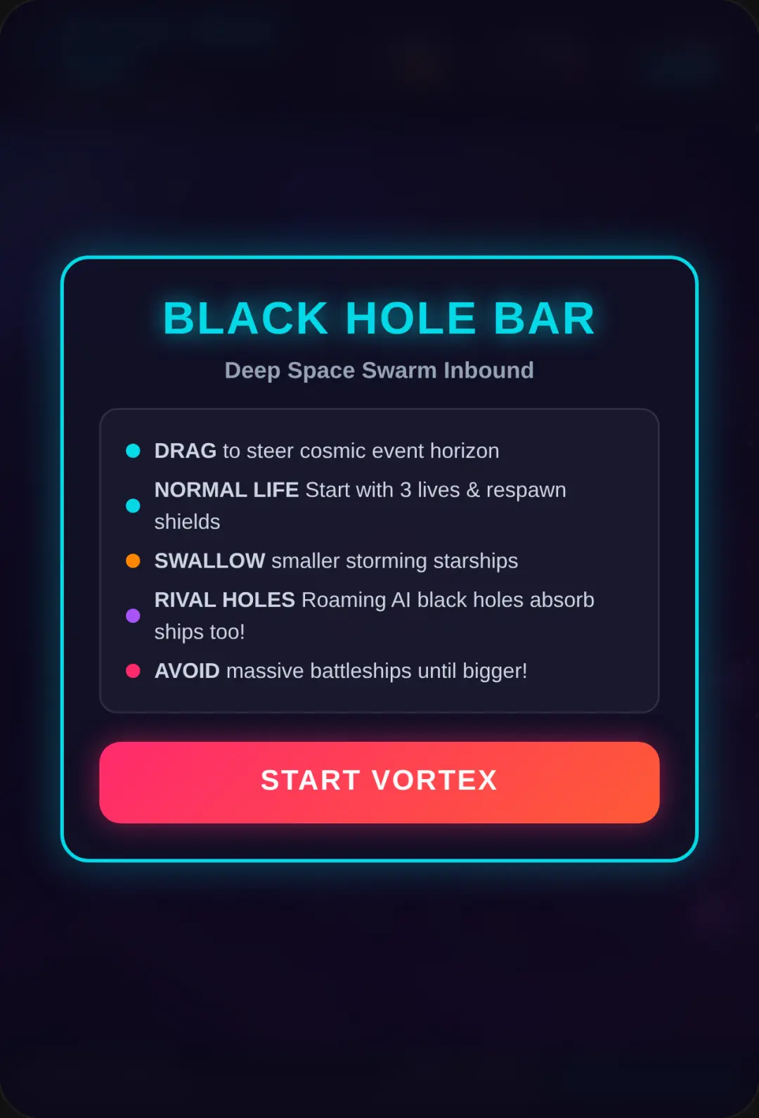Black Hole Bar: Cosmic Storm cover