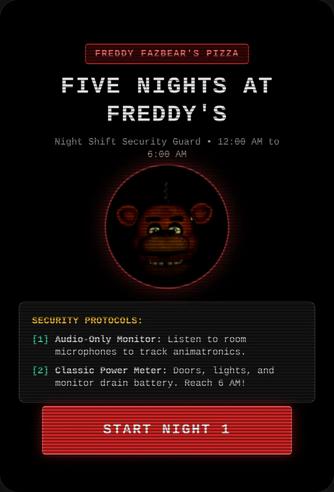 Five Nights at Freddy's cover