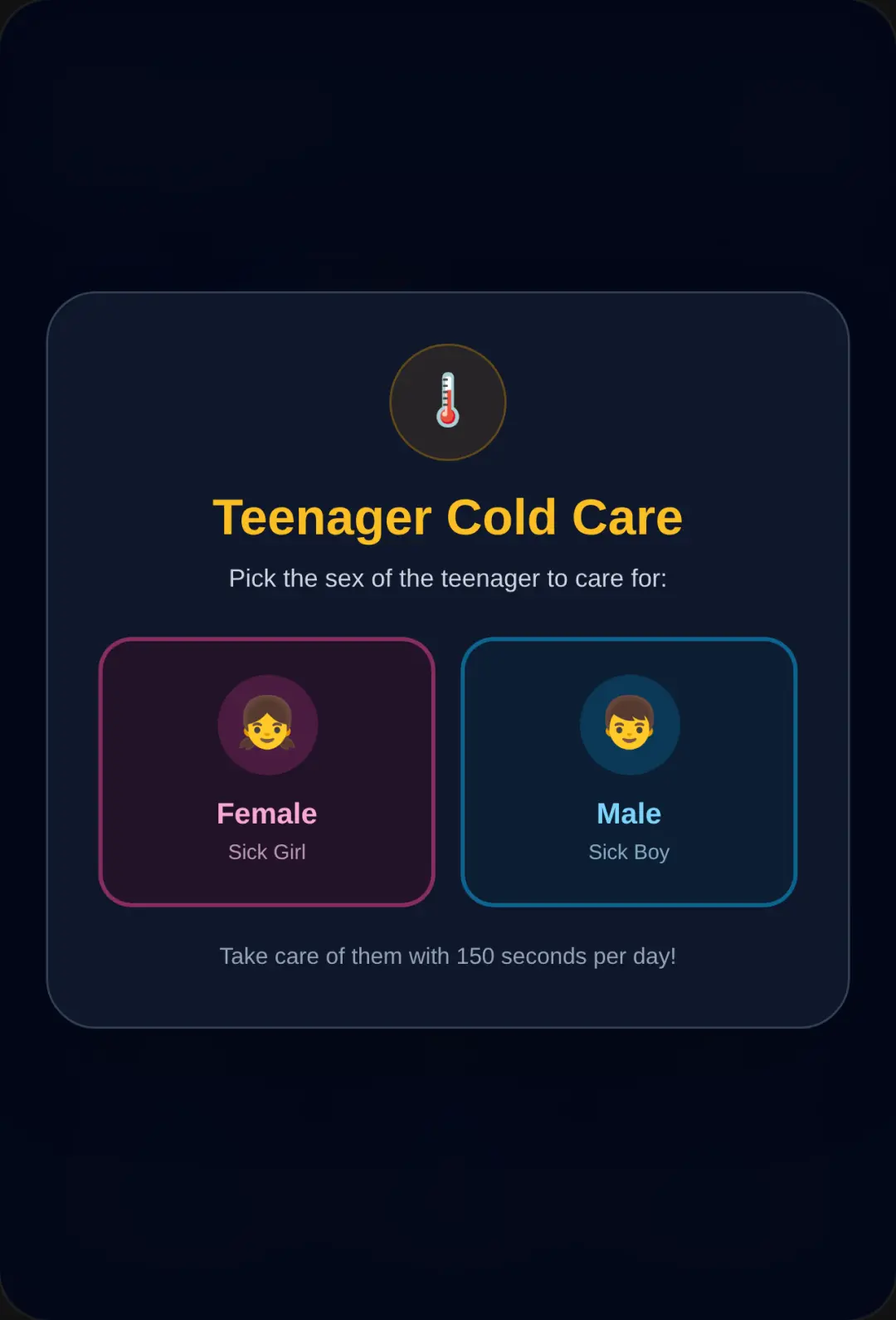 Teenager Cold Care cover