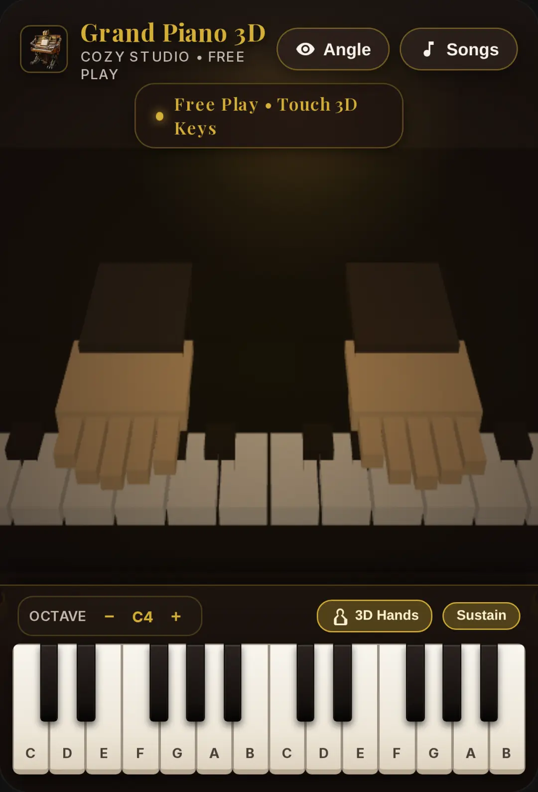 Grand Piano 3D - Cozy Studio cover