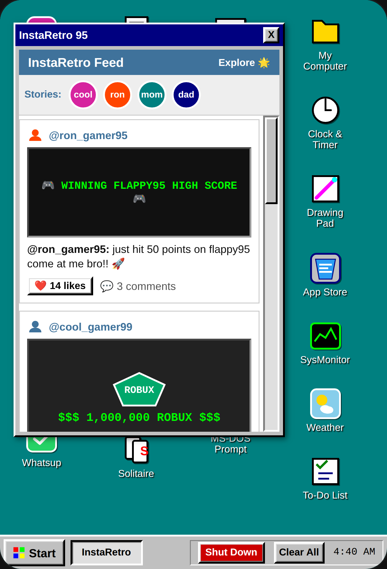 Retro OS Simulator cover