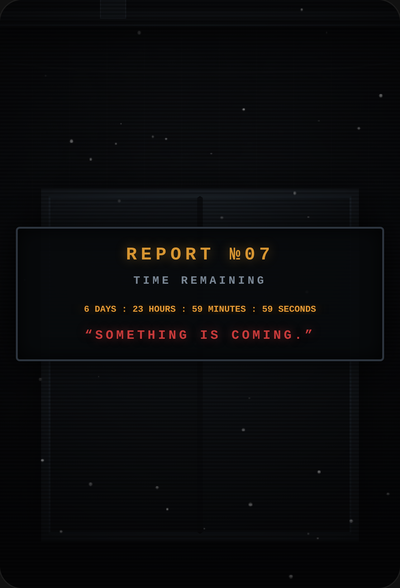 WEEK 7 — THE REPORT cover